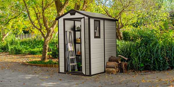 Sheds perfect for smaller spaces.